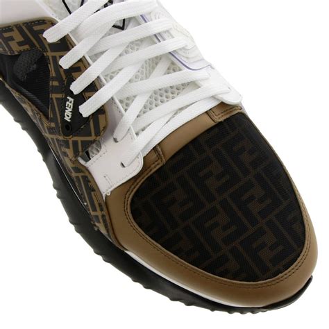 fendi white sneakers men|fendi men's white sneakers.